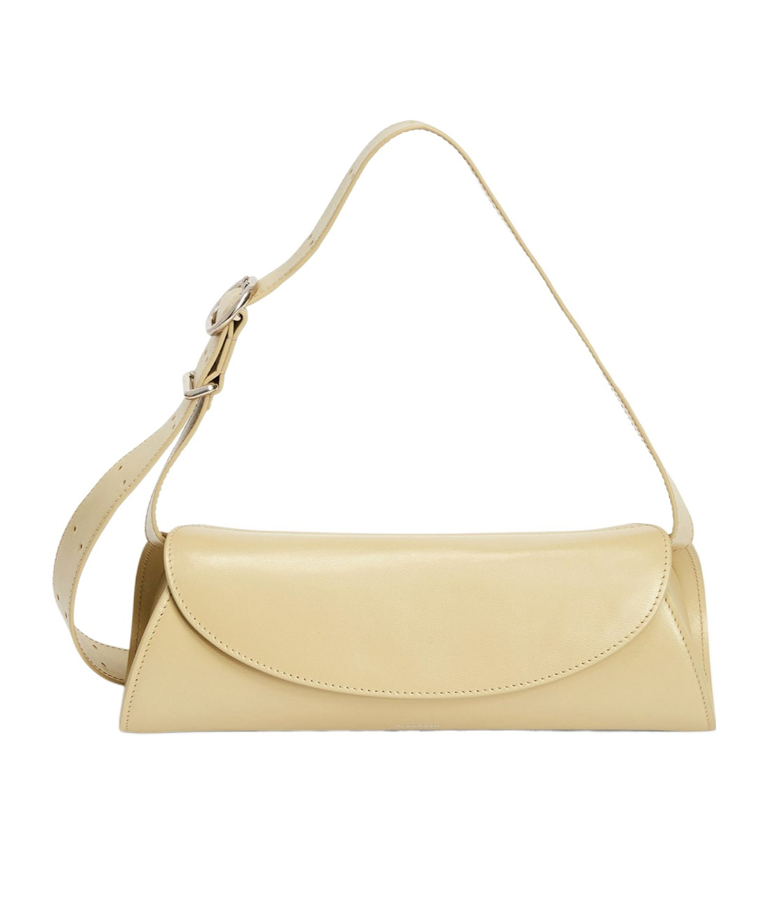 Jil Sander Small Shoulder Bag With Adjustable Strap And Buckle Detail In Green