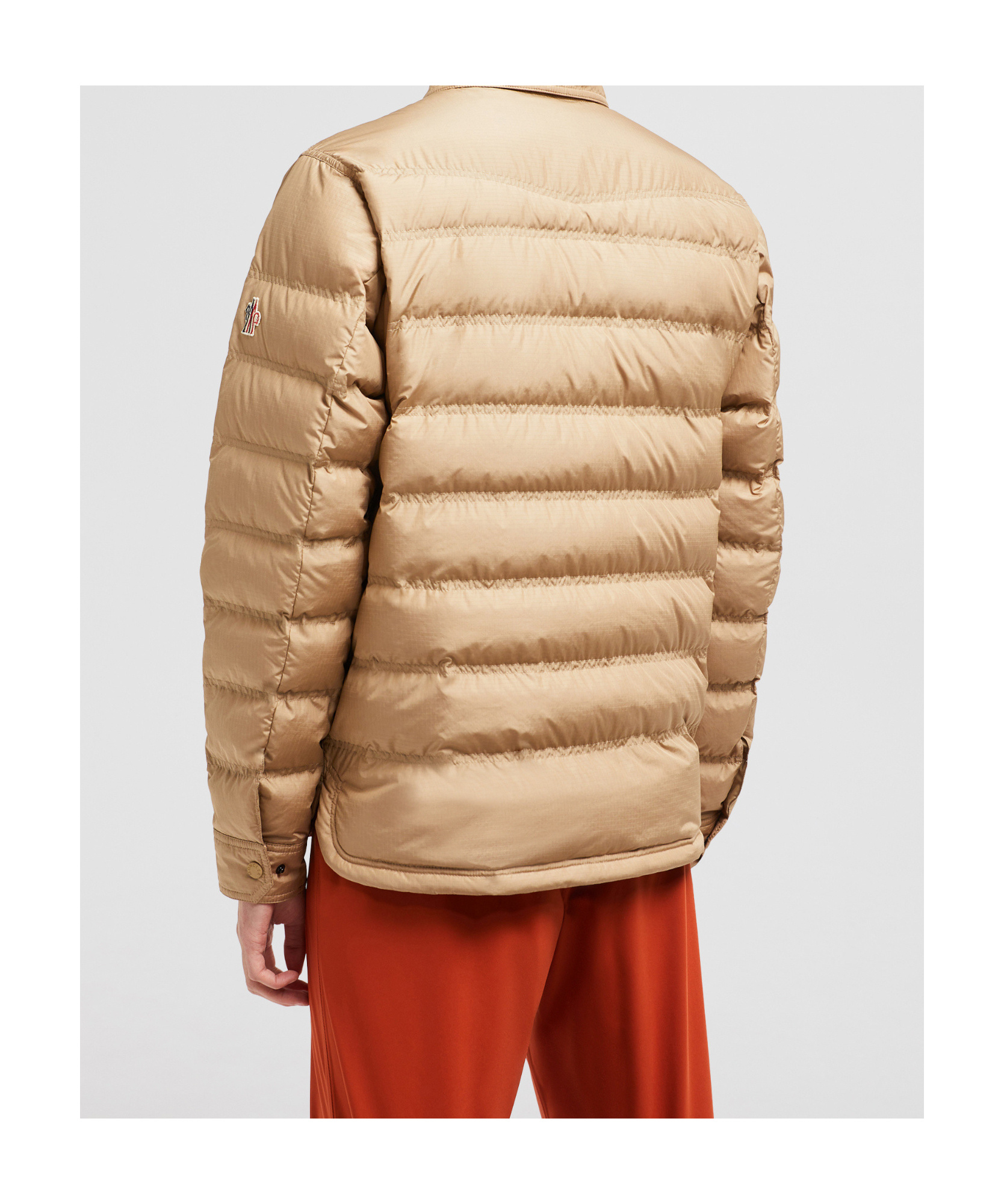 Moncler Doudoune-chemise Lavachey Repliable In Brown