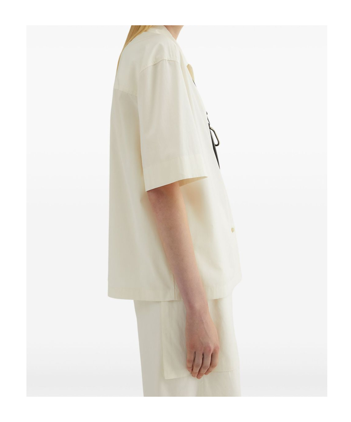 Jil Sander Short Sleeves Shirt In White
