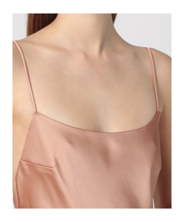The Andamane Light Pink Dress With Back Draping Women In Nude