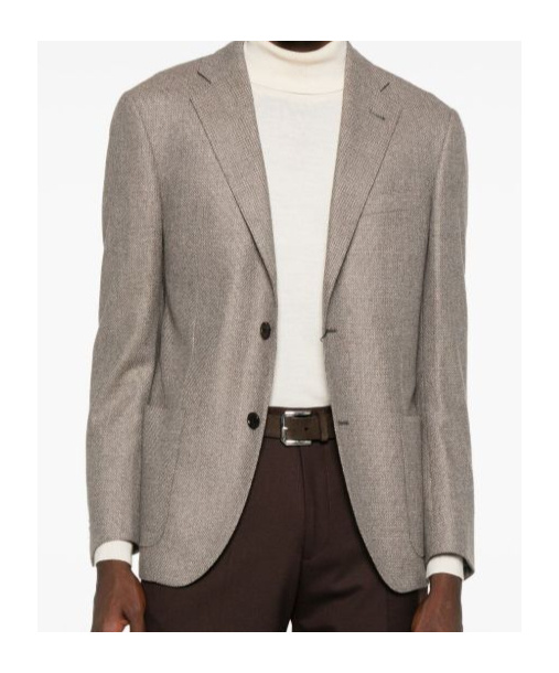 Corneliani Tailored Brown Blazer With Classic Design In Brown