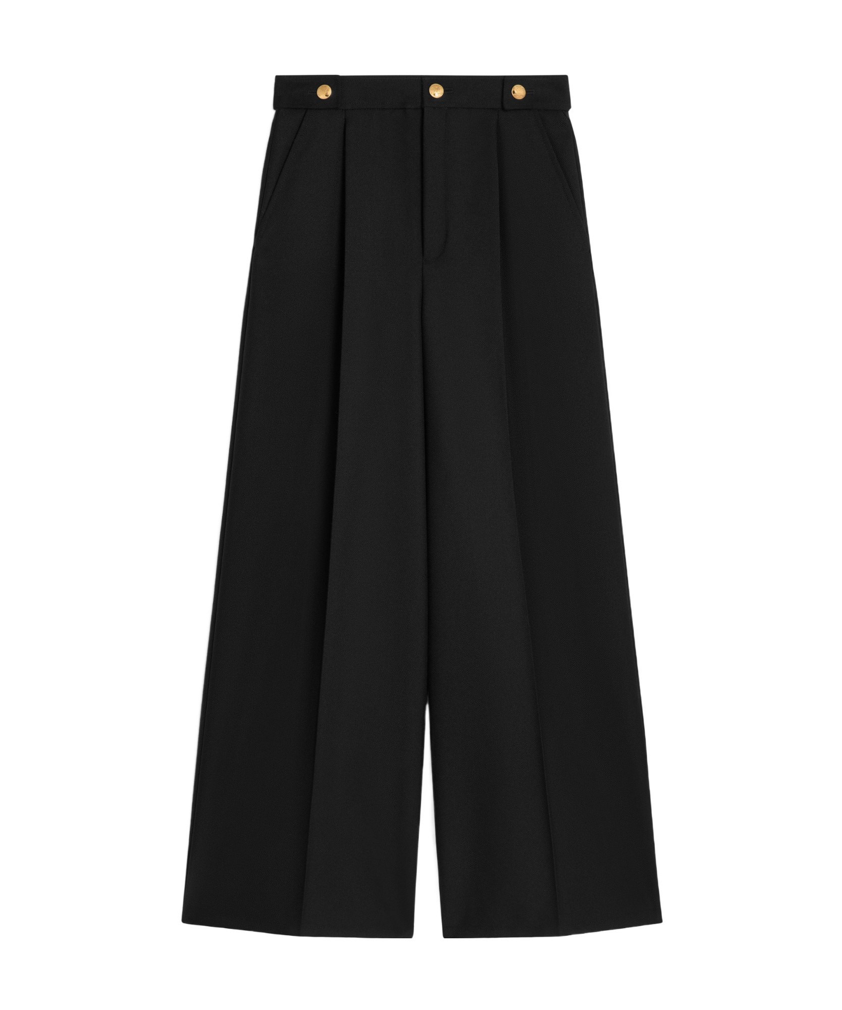 Shop Celine Taillat Pants In Mohair Wool In Black