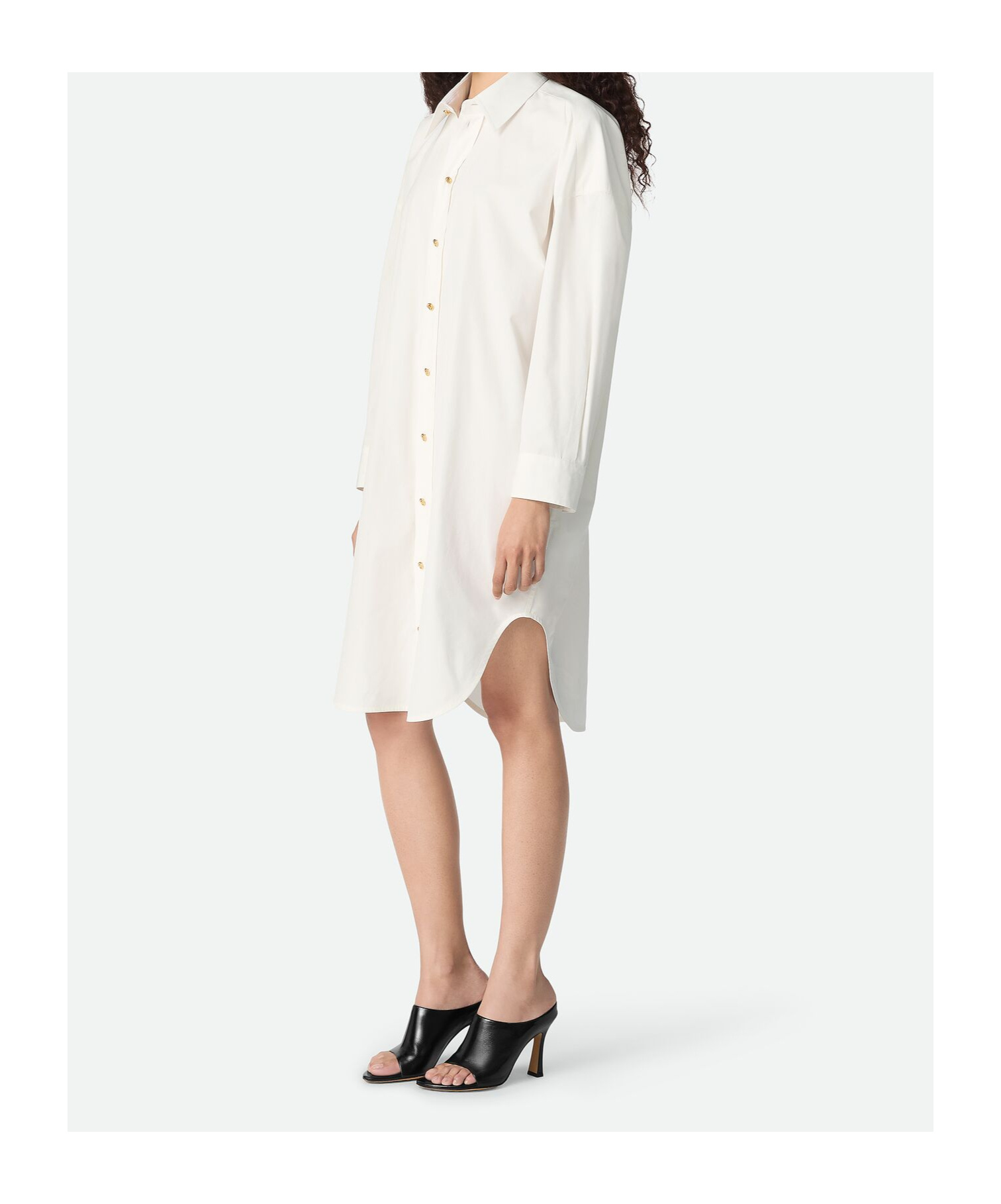 Bottega Veneta Robe En Coton In Neutral