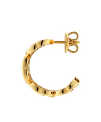 Gucci Gg Marmont Series Interconnected G Earrings In Yellow
