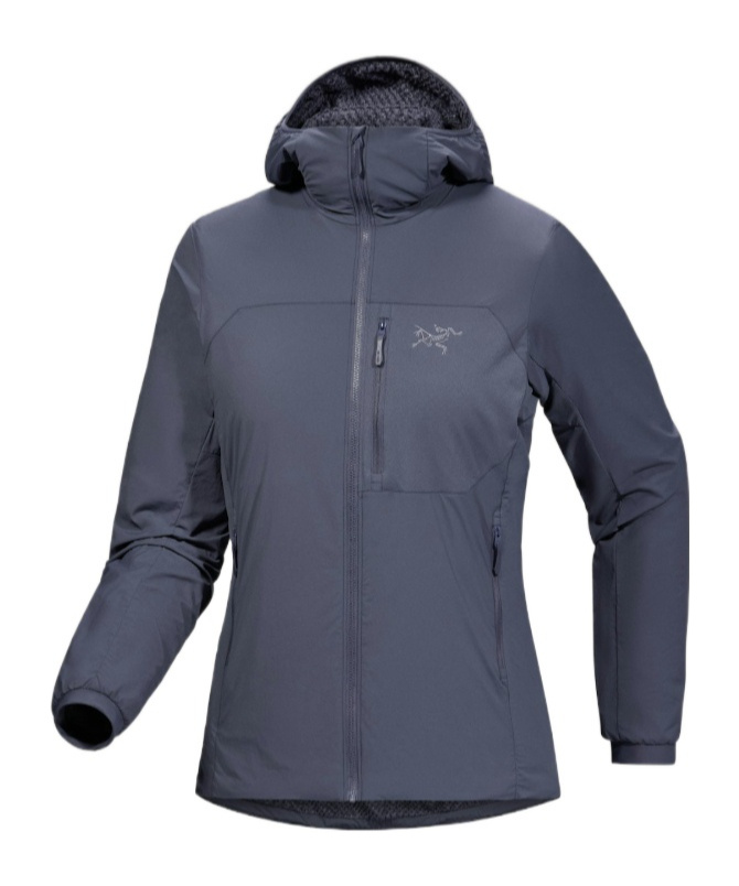 Arc'teryx Zip Front Hooded Jacket In Blue