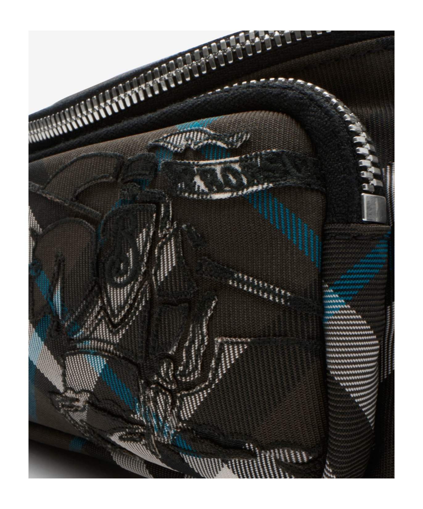 Burberry Small Check Pattern Belt Bag In Snug