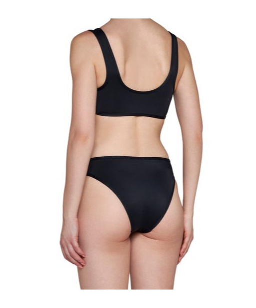 Balmain Logo-embroidered Bikini Set In Black