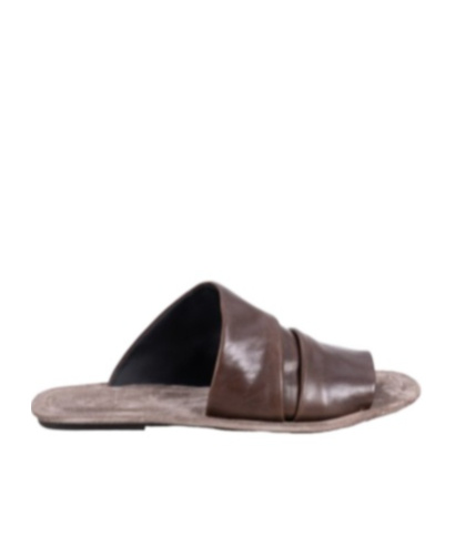 Brunello Cucinelli Leather Sandals In Black