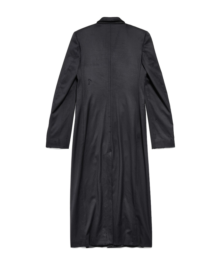 Balenciaga Slim Coat In Black