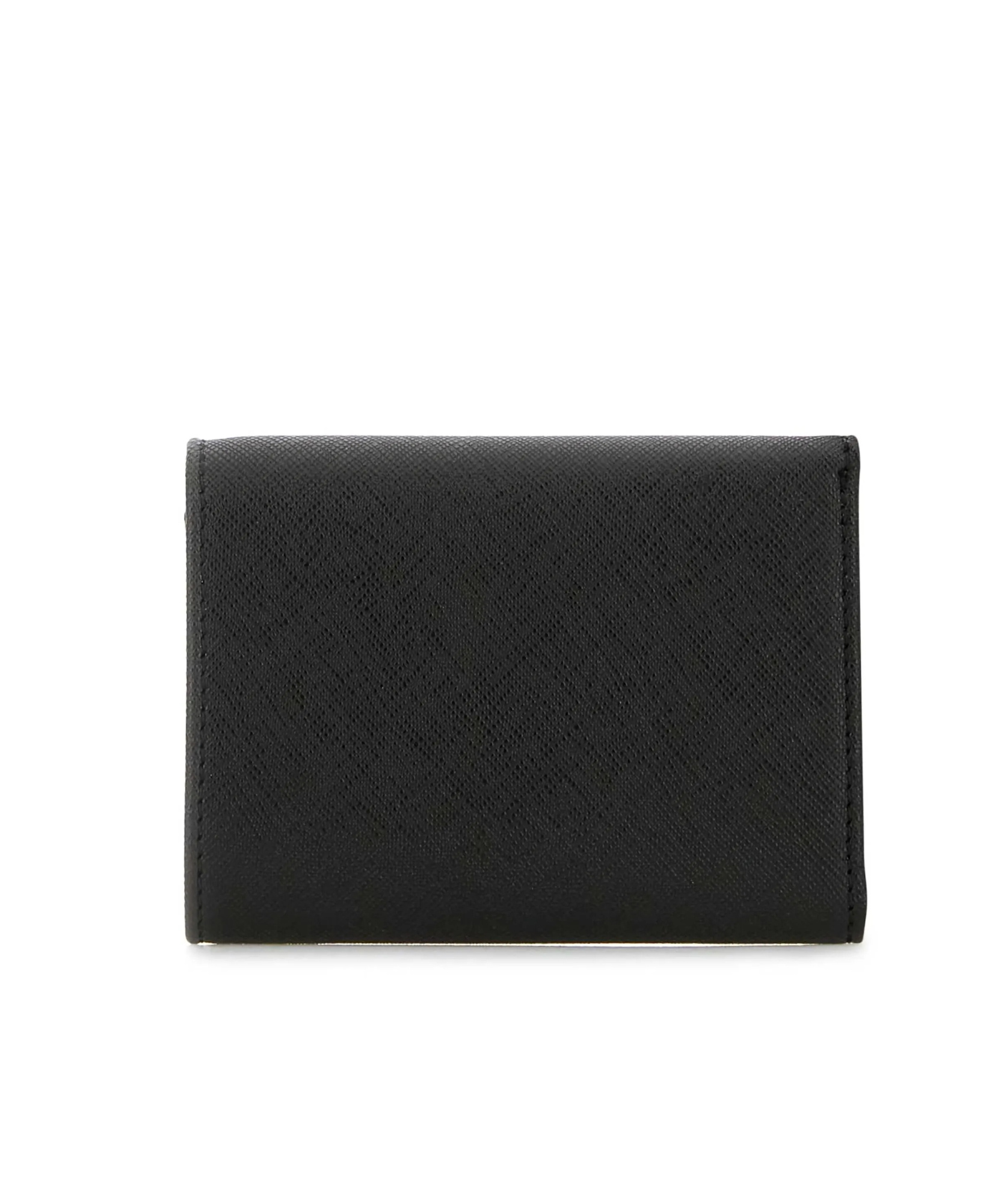 Vivienne Westwood Orb-plaque Leather Wallet In Black