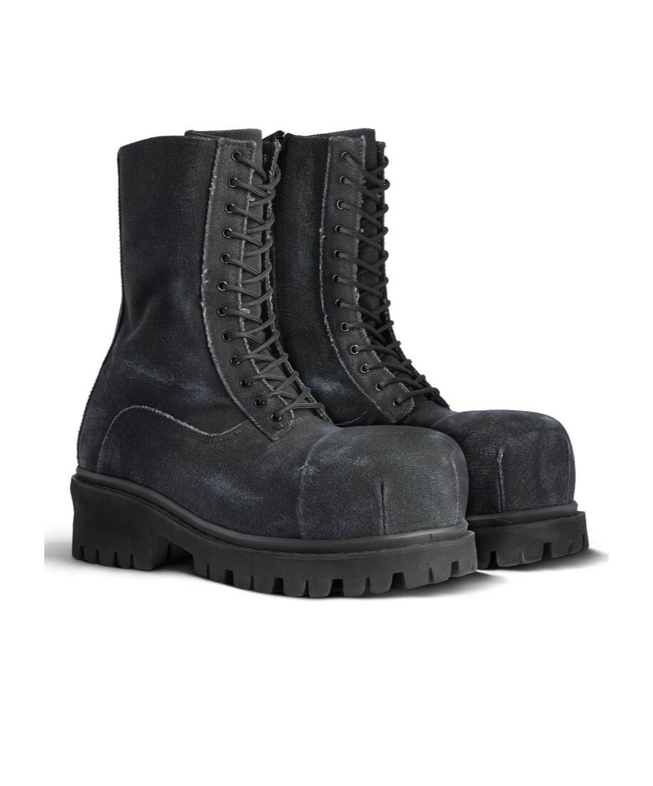 BALENCIAGA MEN'S STOMPER BOOTIE IN BLACK