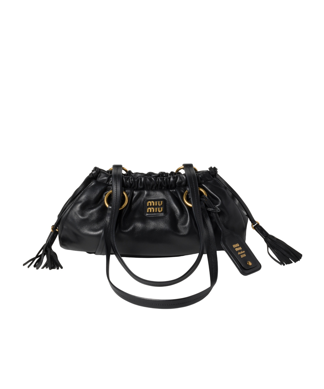 Miu Miu Joie Shoulder Bag In Black
