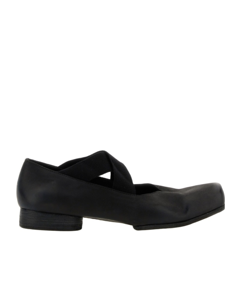 Shop Uma Wang Square-toed Ballet Shoes In Black