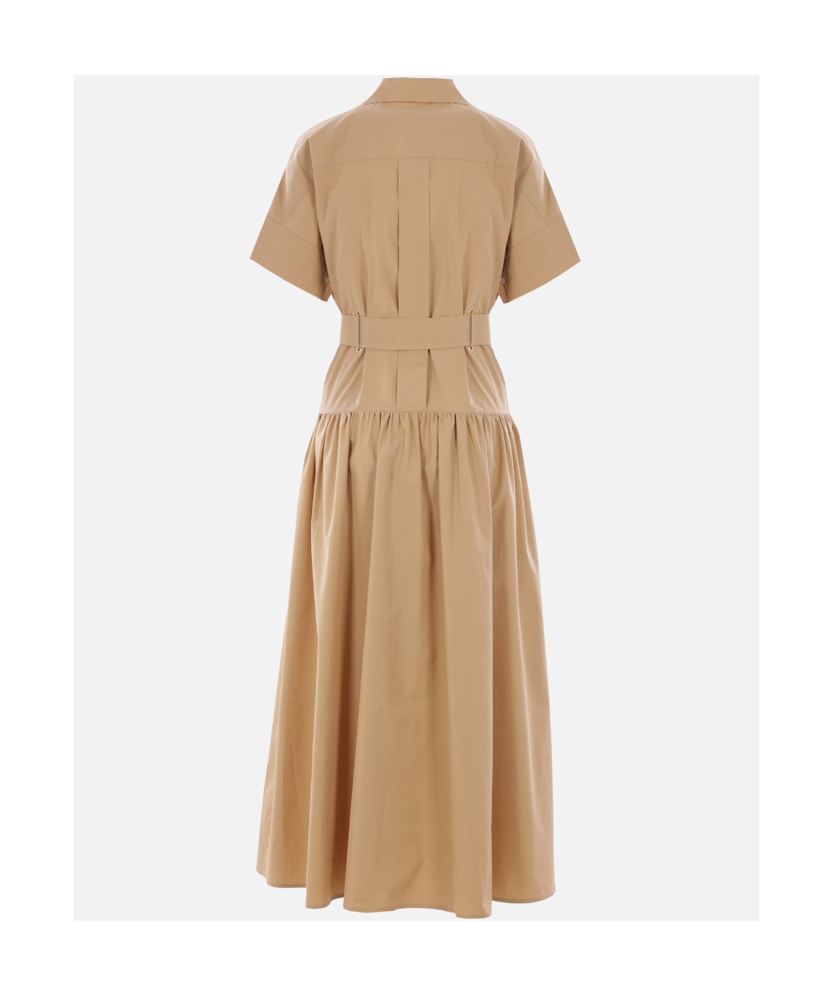 Max Mara Short Sleeve Dress In Nude