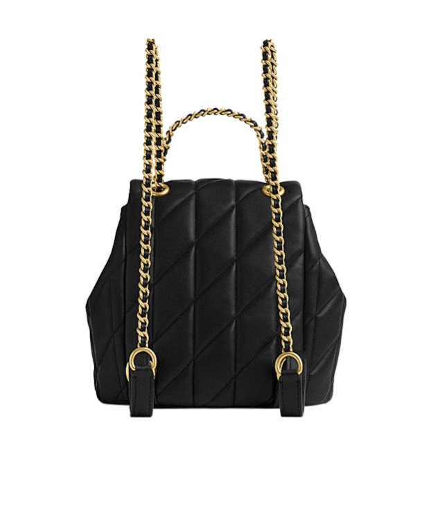 Coach Quilted Backpack In Black