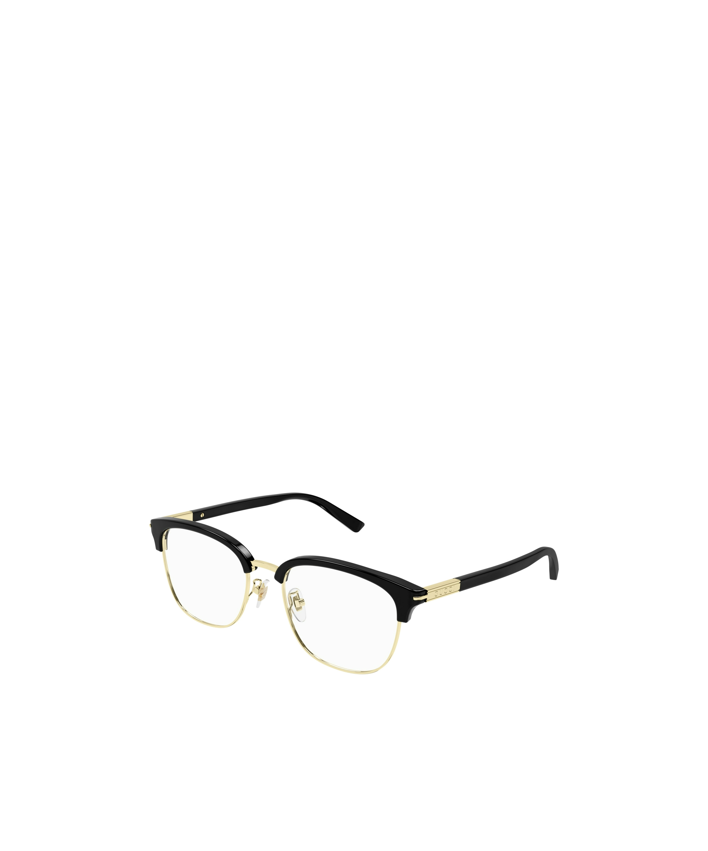 Gucci Eyewear Browline Frame Glasses In Black