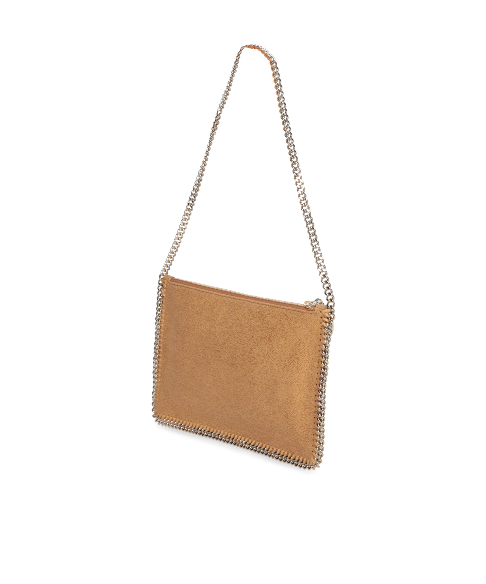Stella Mccartney Zippered Shoulder Bag In Nude