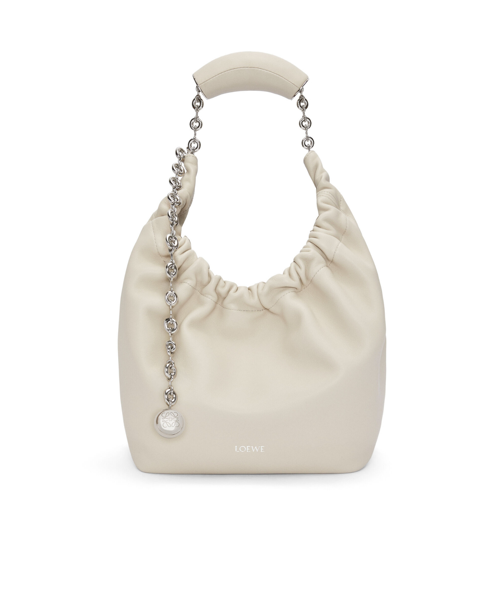 Loewe Squeeze Small Shoulder Bag In Sea Salt