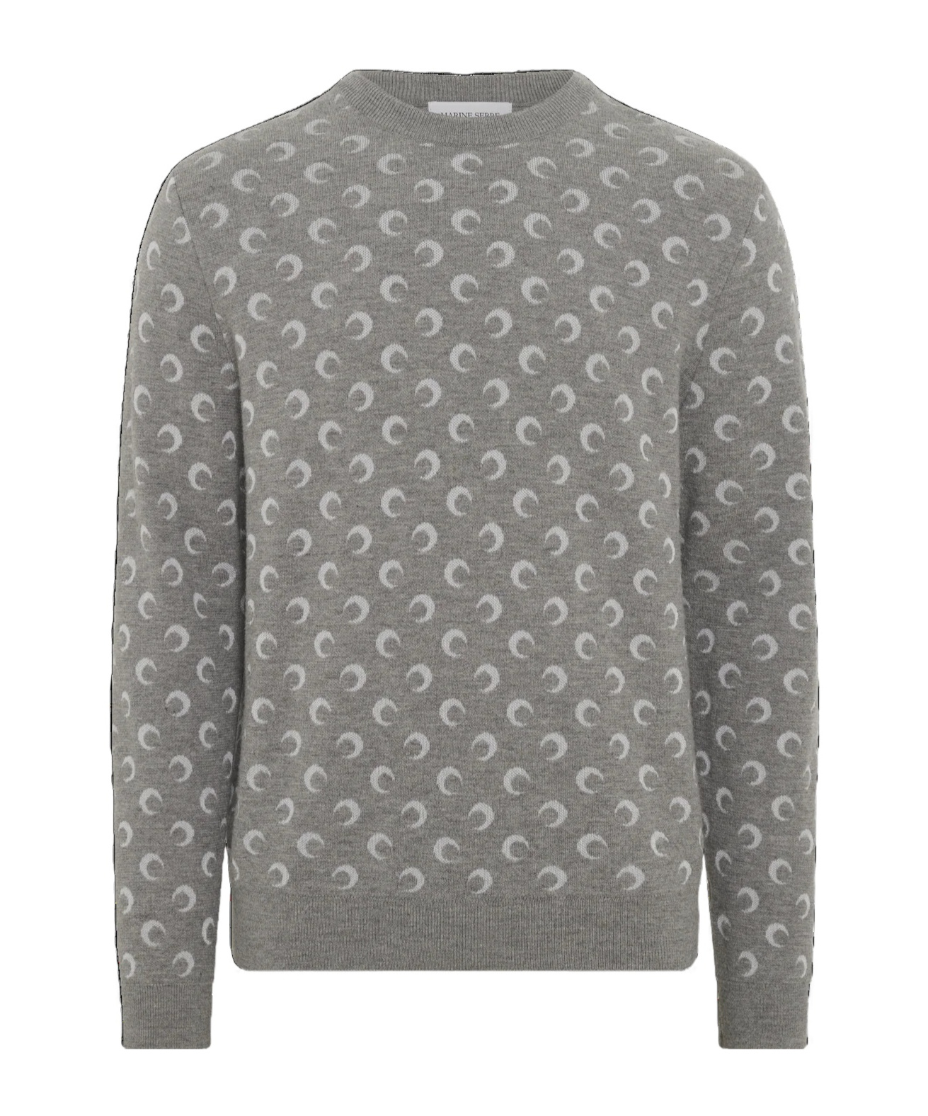 Marine Serre Embroidered Wooo And Viscose Sweater In Animal Print