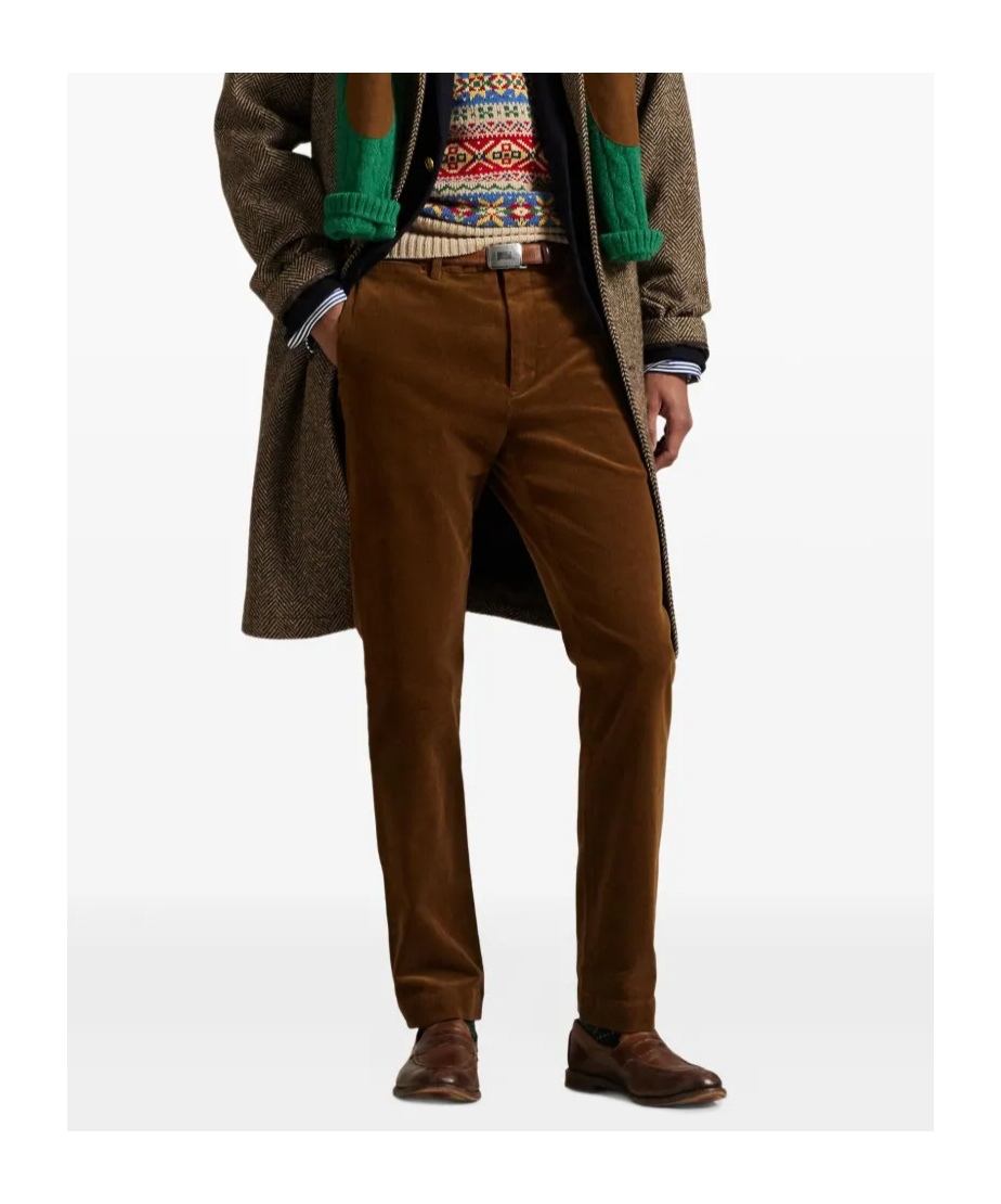 Polo Ralph Lauren Andover Slim Fit Stretch Corduroy Pants In Brown