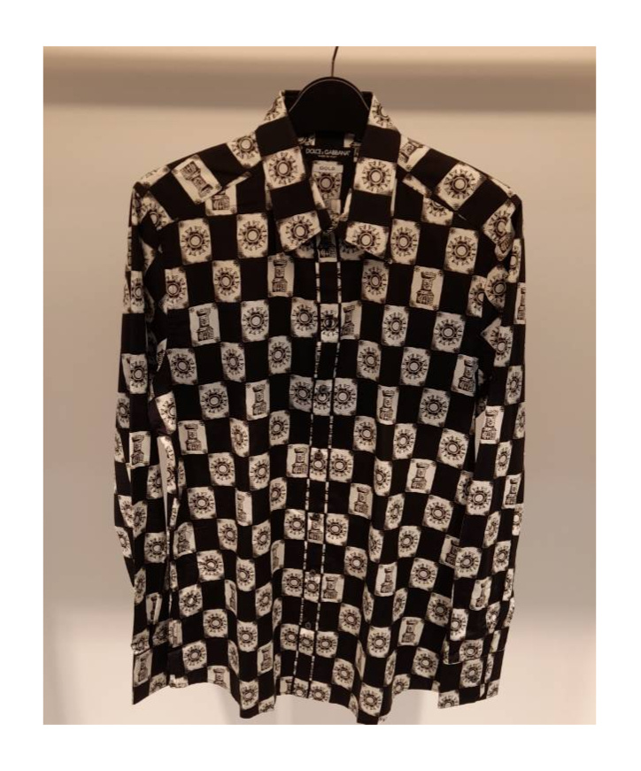 DOLCE & GABBANA PRINTING LONG-SLEEVED SHIRT