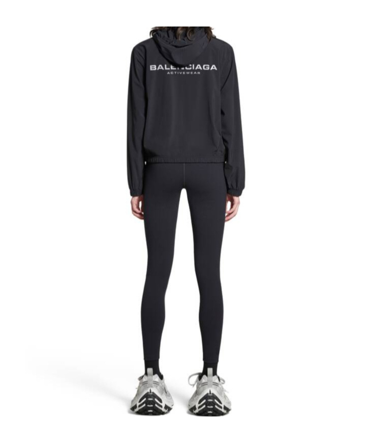 Balenciaga Beverly Hills Logo Hooded Sweatshirt In Black