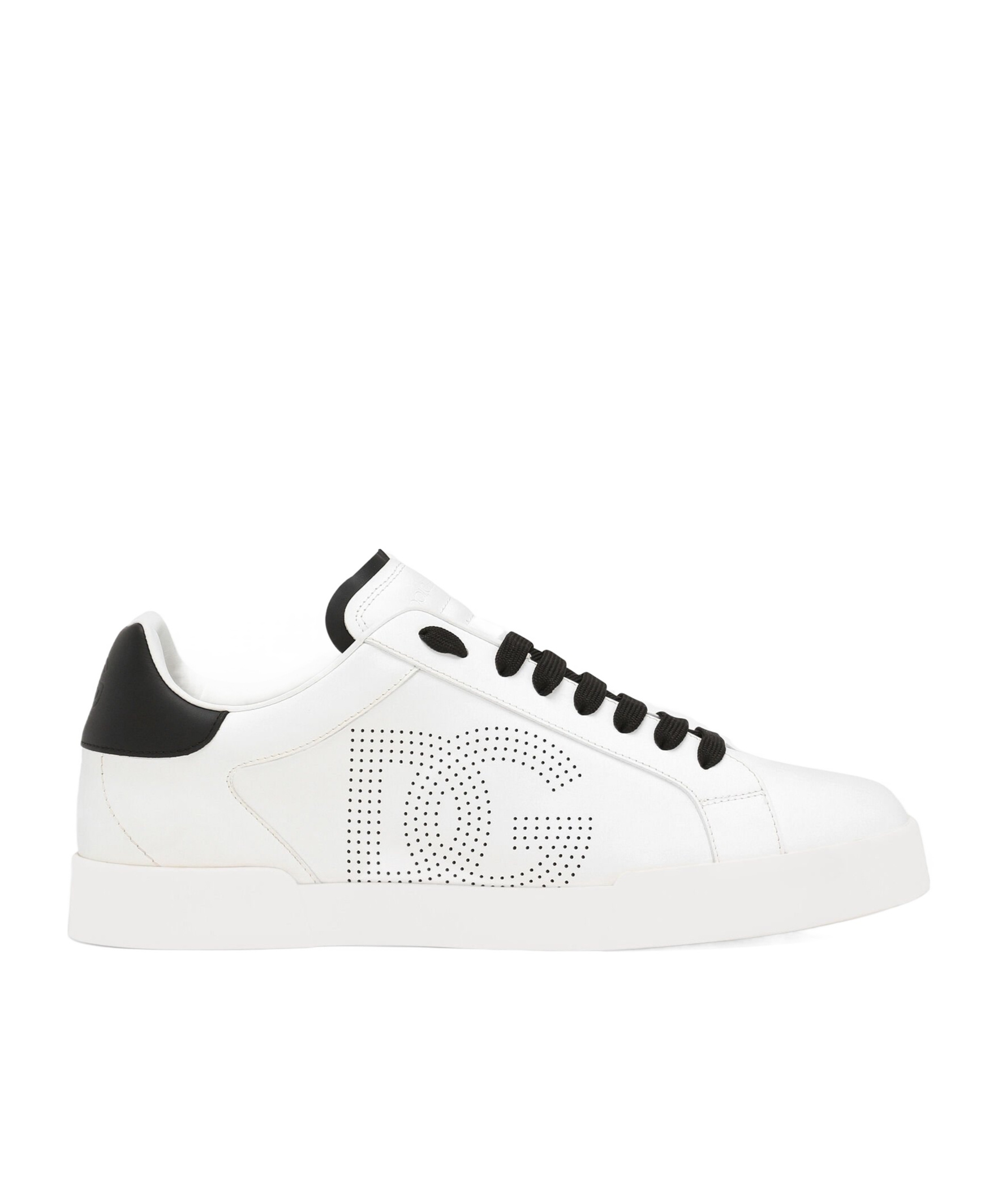 Dolce & Gabbana Portofino Low Top Sneakers In Black