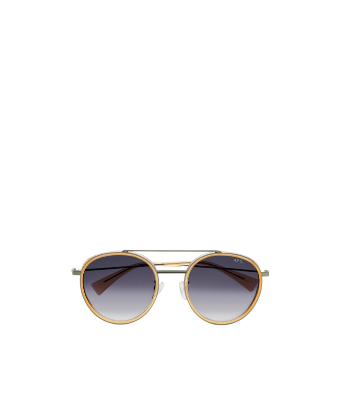 Apc Nico Sunglasses One Size Milky Yellow In Blue