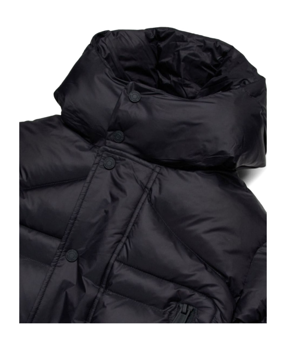 Shop Dsquared2 Puffer Jacket With Hood In Black