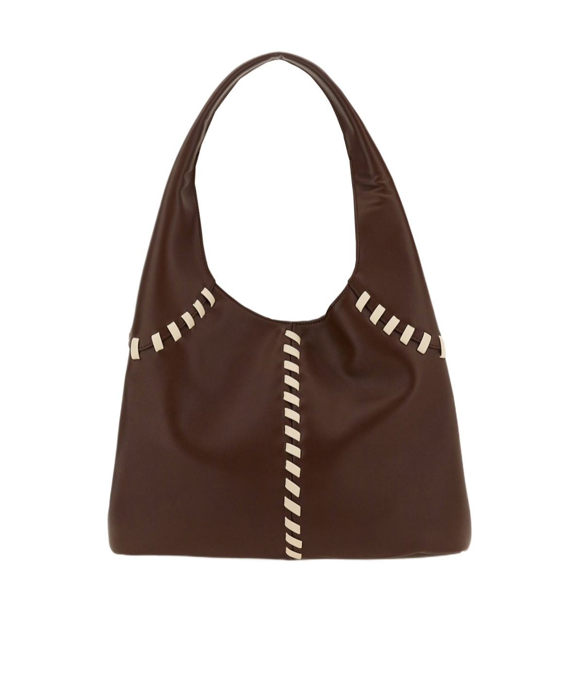 Themoirè Ninfa Whipstitch Shoulder Bag In Red