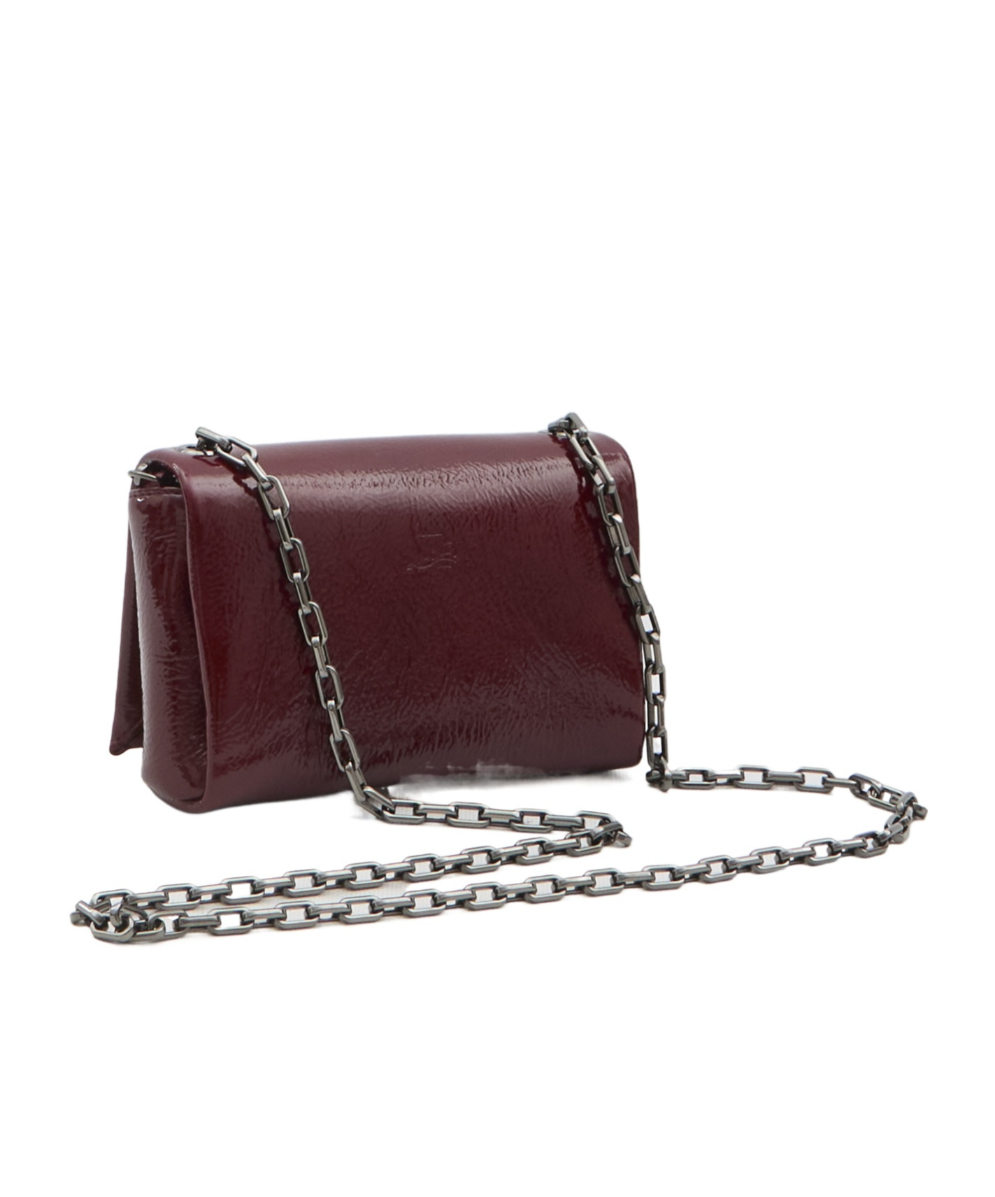 Christian Louboutin Loubi54 Foldover Top Shoulder Bag In Red