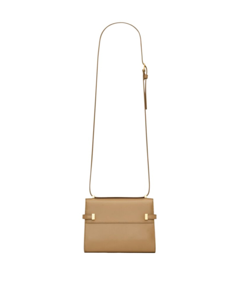 Saint Laurent Mini Manhattam In Box Cross Body Bag In Nude