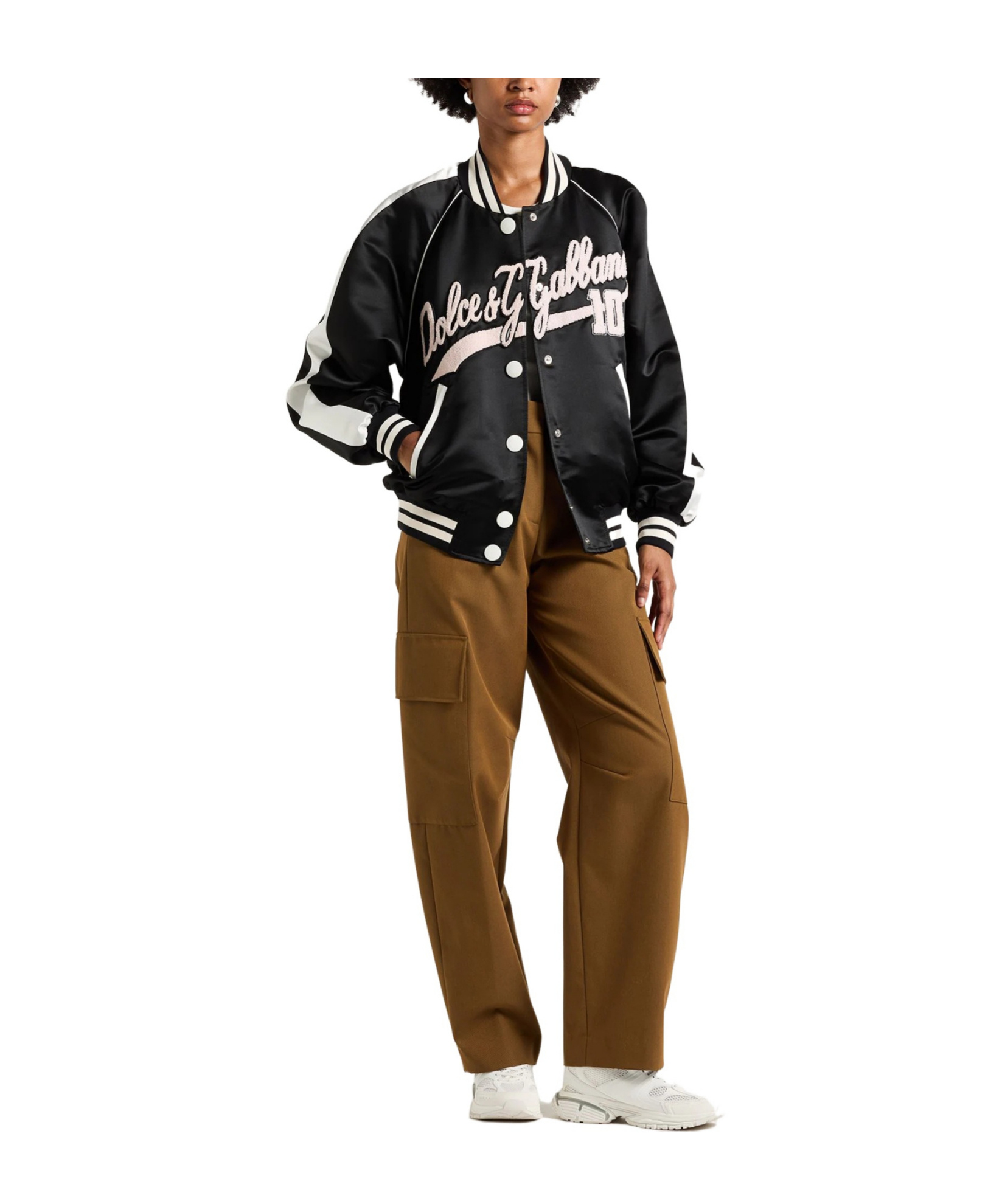 Dolce & Gabbana Varsity Jacket In Black