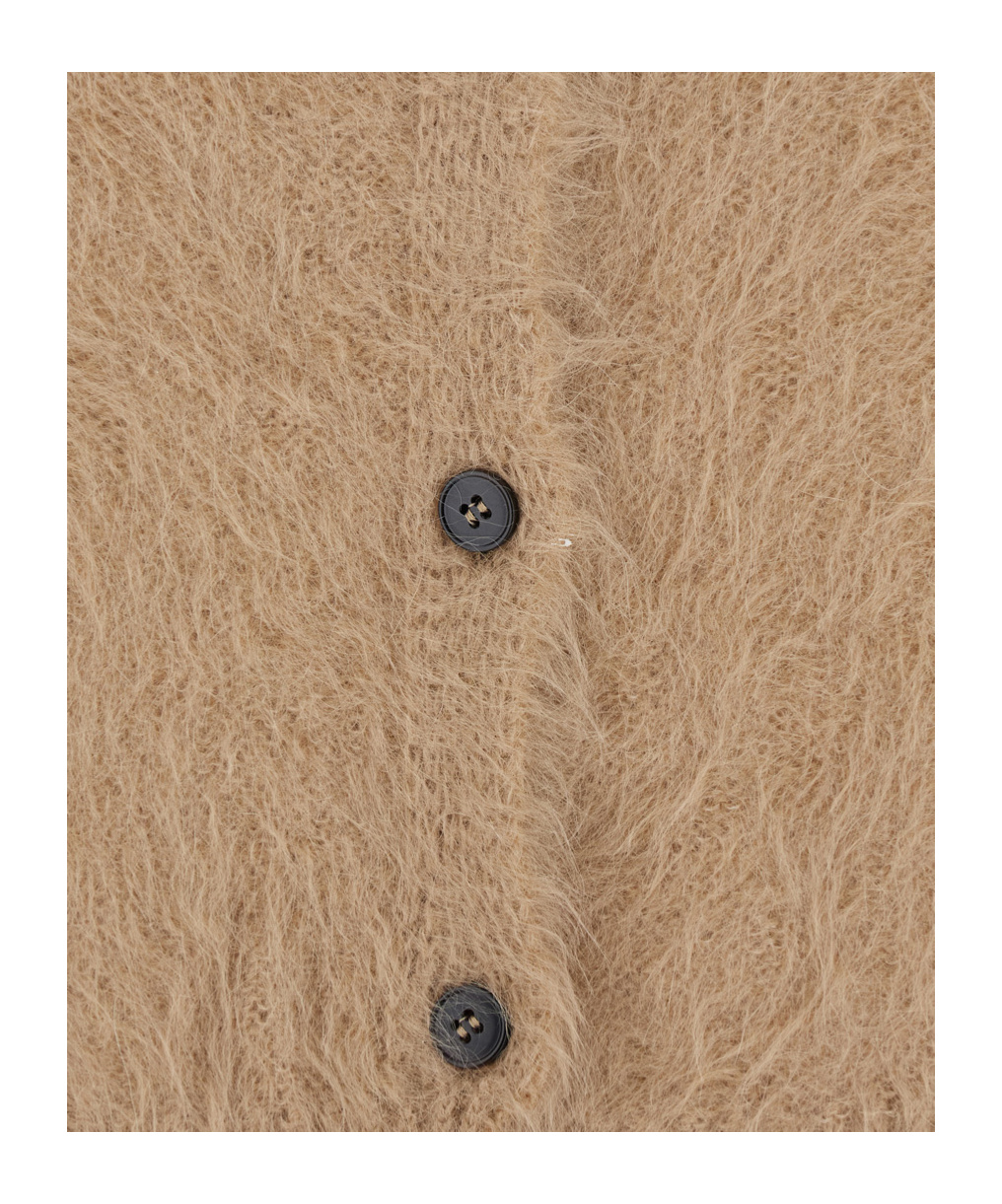 Antonelli Round-neck Long-sleeve Knitted Sweater In Animal Print