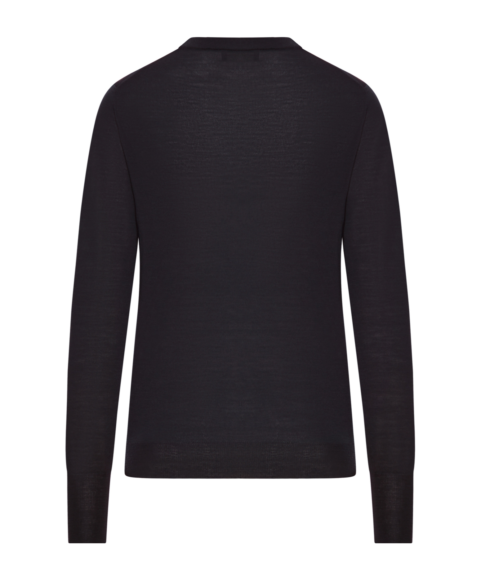 Roberto Collina Round Neck Long-sleeved Sweater In Black