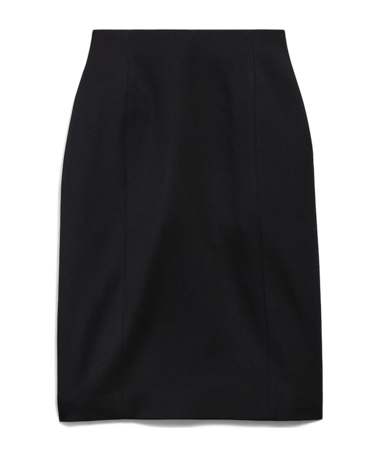 Balenciaga High Waist Skirt In Black