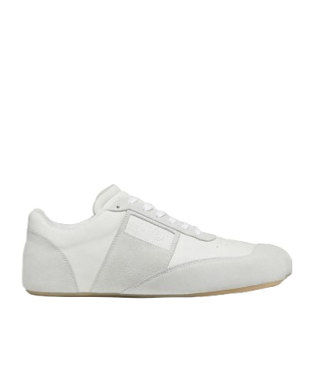 Mm6 Maison Margiela White Leather And Suede Sneaker In White