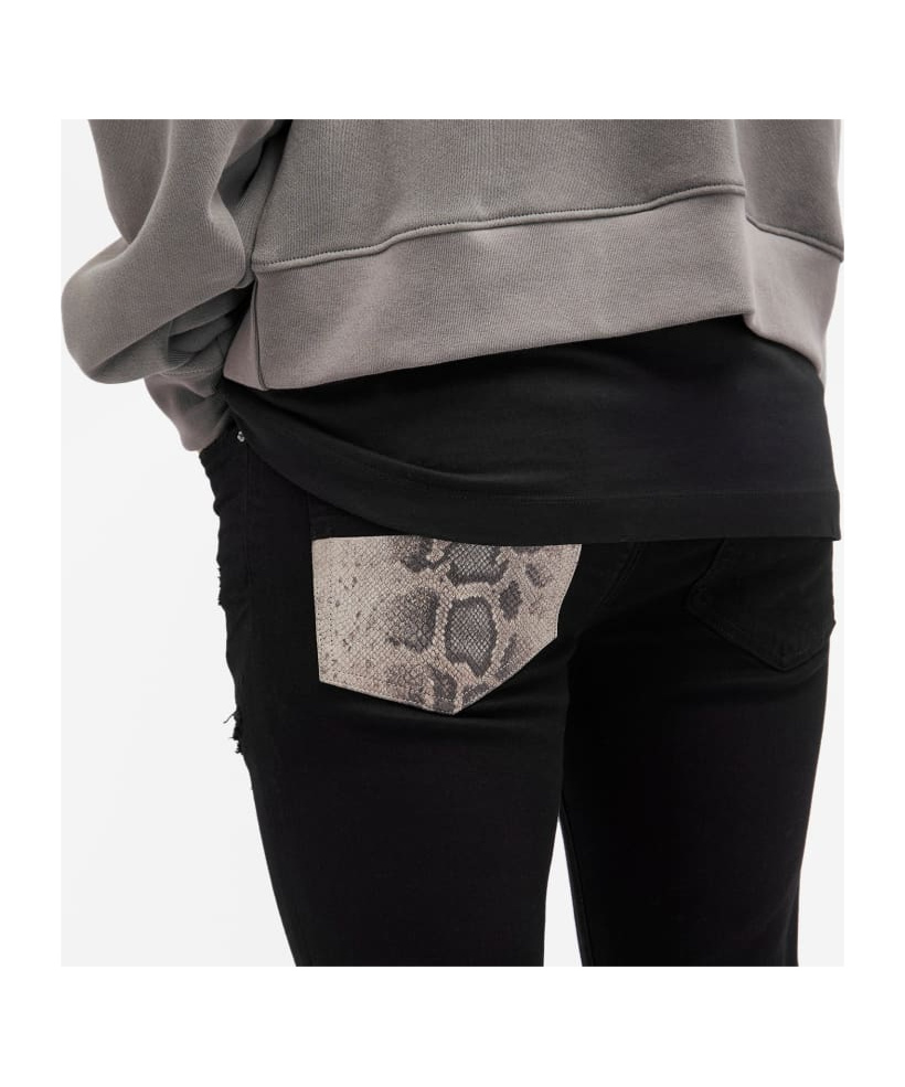 Amiri Snake Mx Jeans In Black