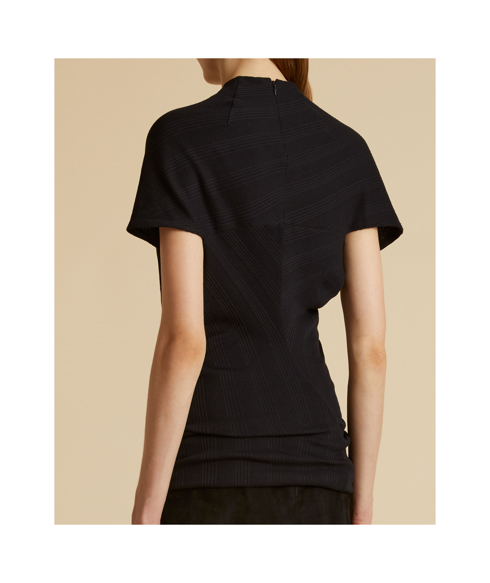 Khaite The Helene Ribbed T-shirt In Black