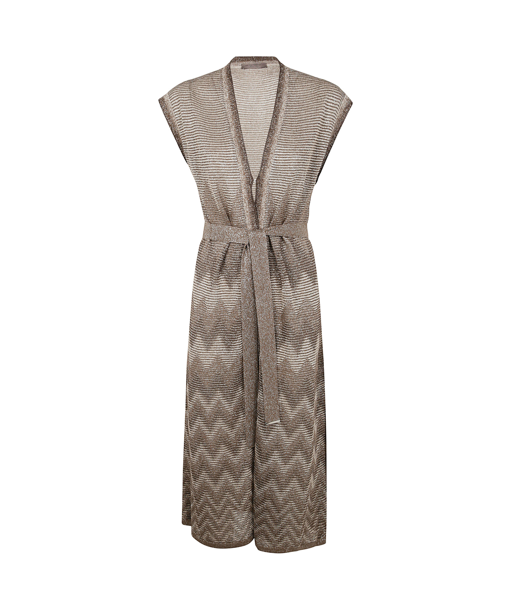 D Exterior D. Exterior Degrade Lux Long Waistcoat By D. Exterior In Linen