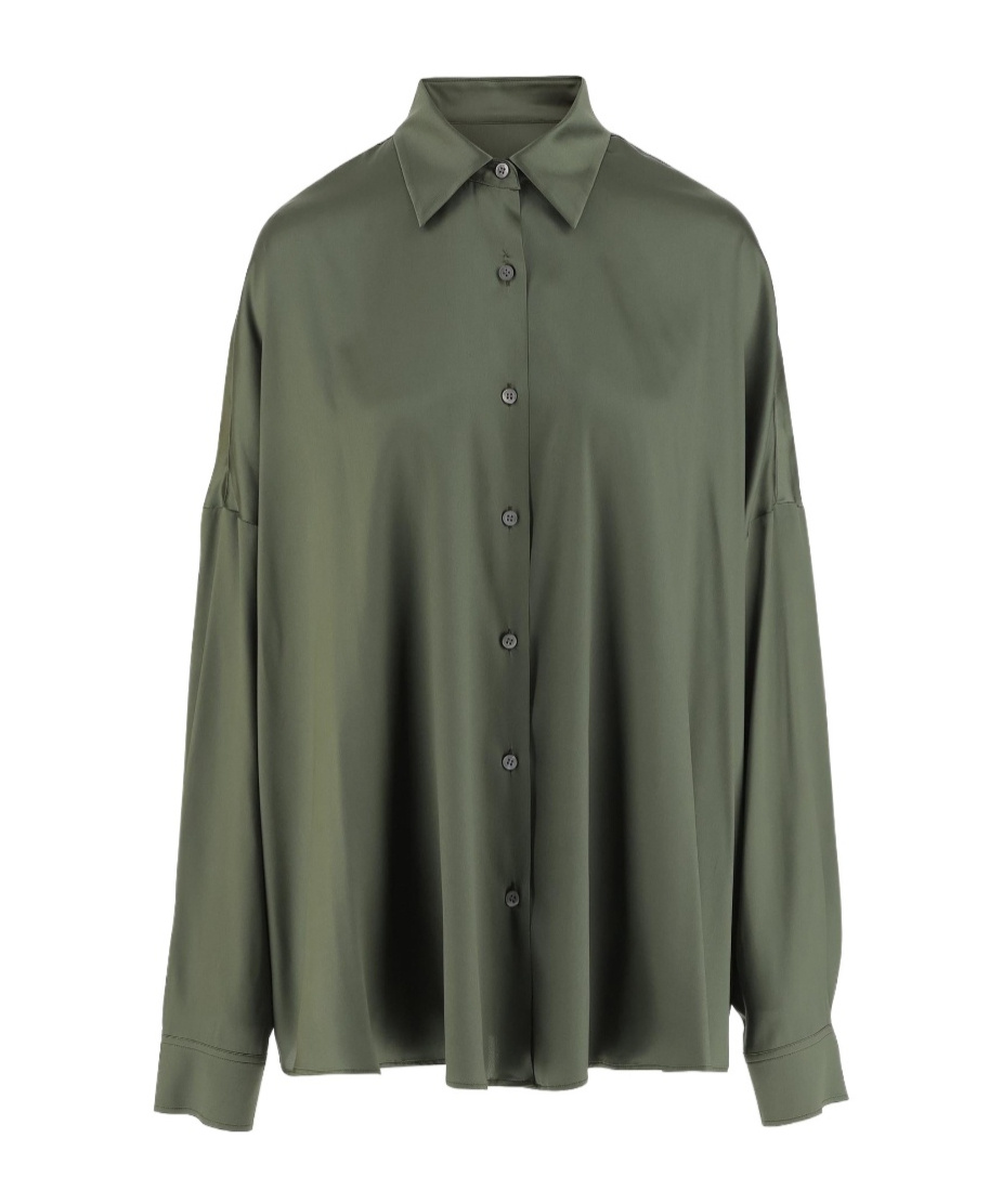 Dries Van Noten Long Sleeve Shirt In Green