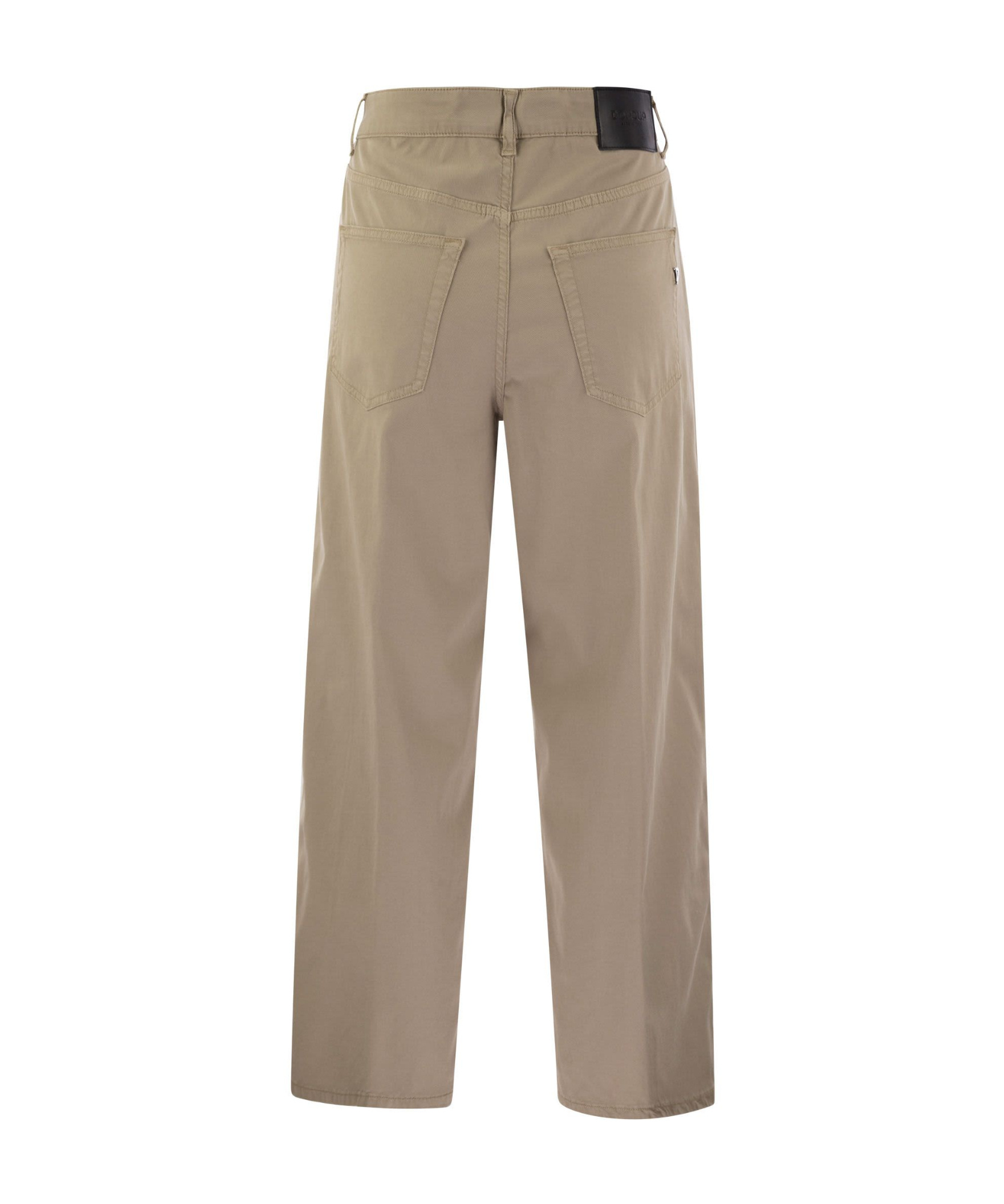 Dondup Belt Loop Belt Casual Pants In Brown