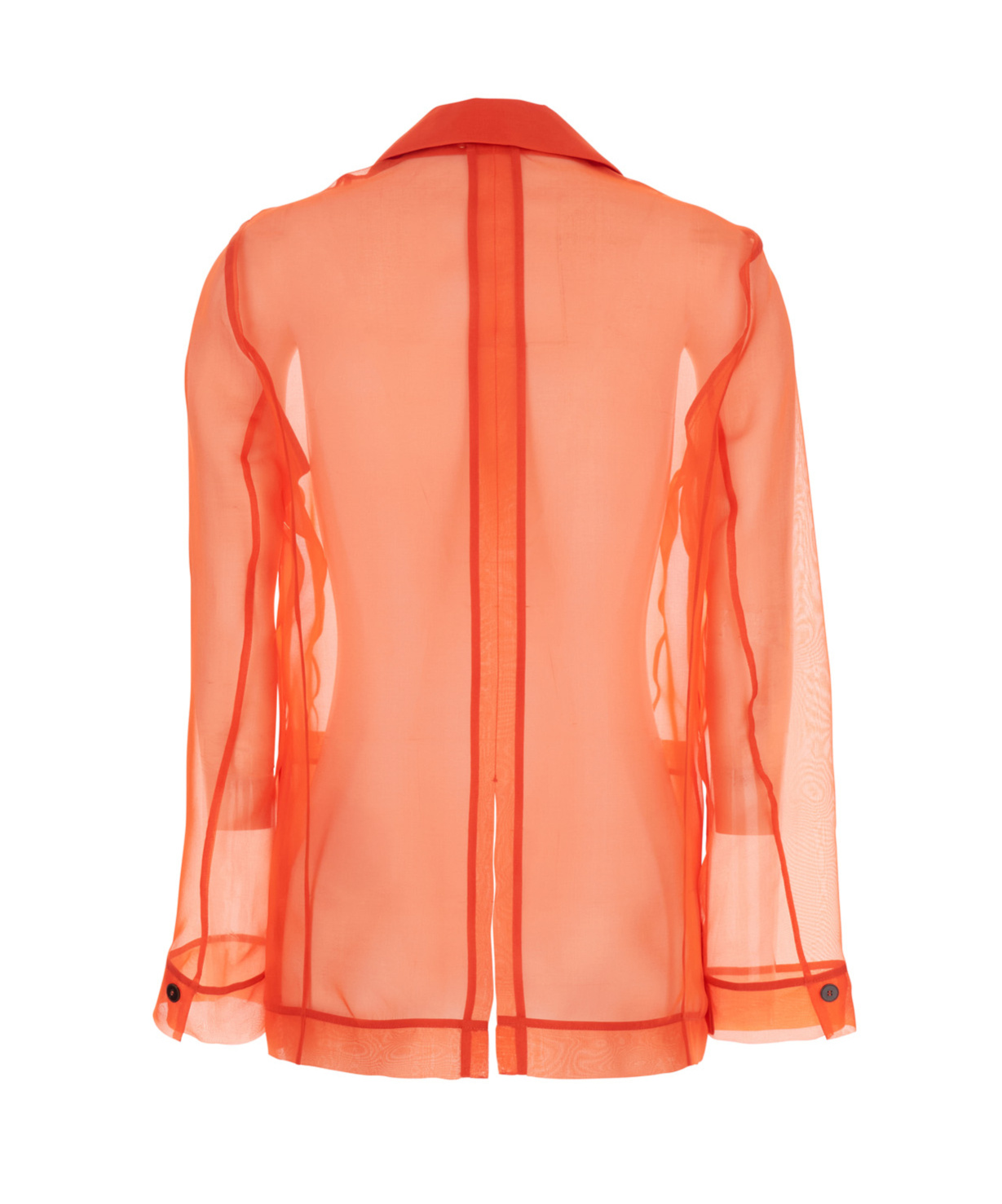 Shop Forte Forte Long Sleeve Casual Jacket In Orange