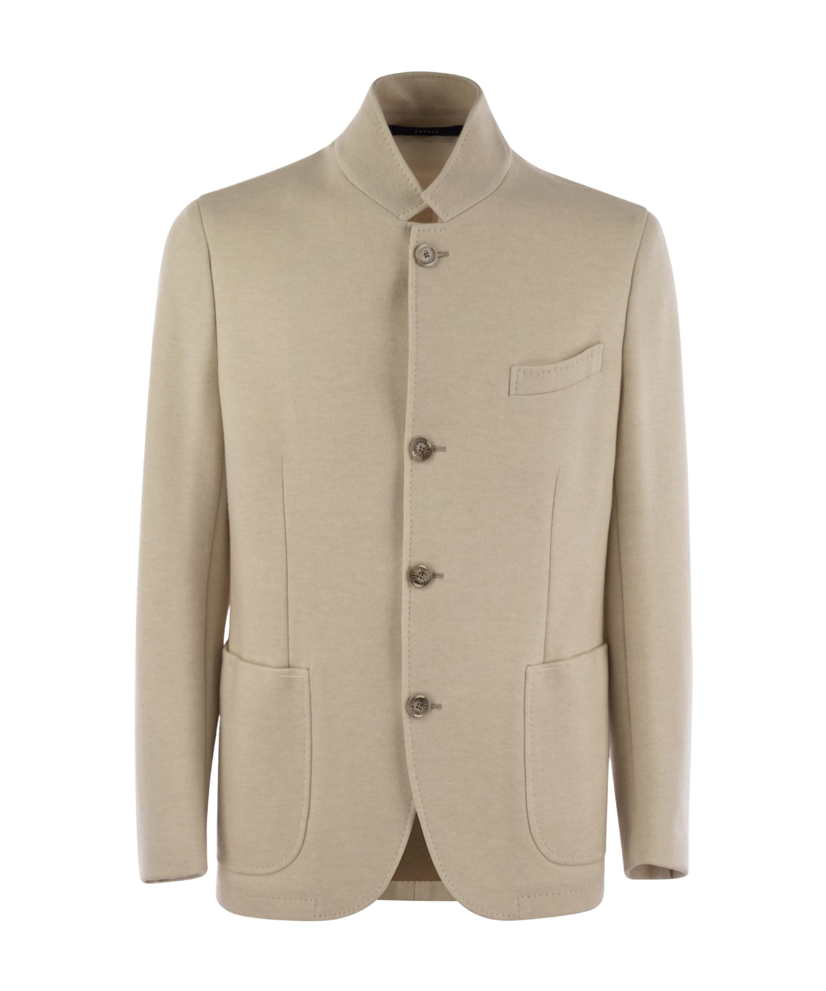 Fedeli Single-breasted Blazer In Nude