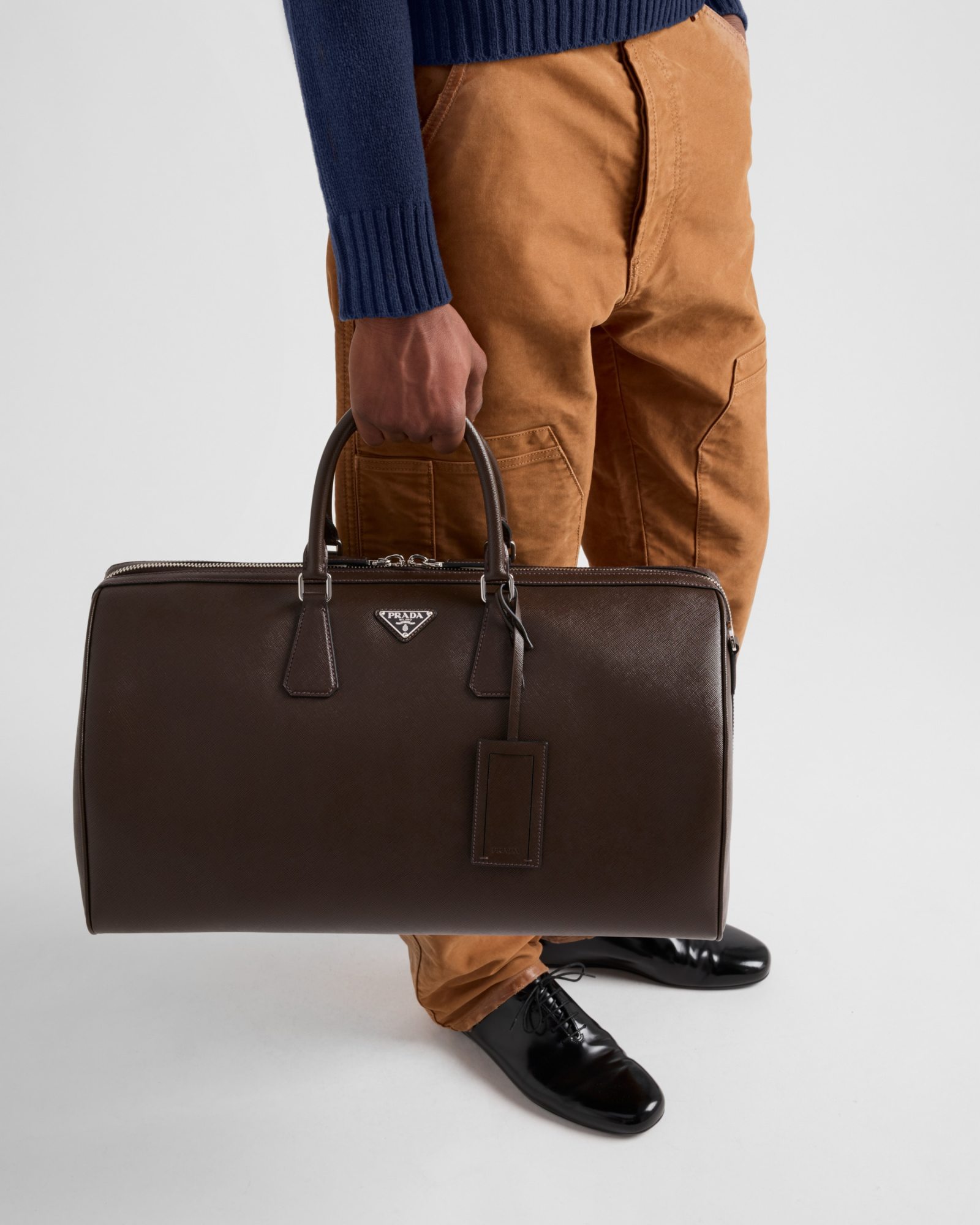 Prada Moleskin Pants In Brown