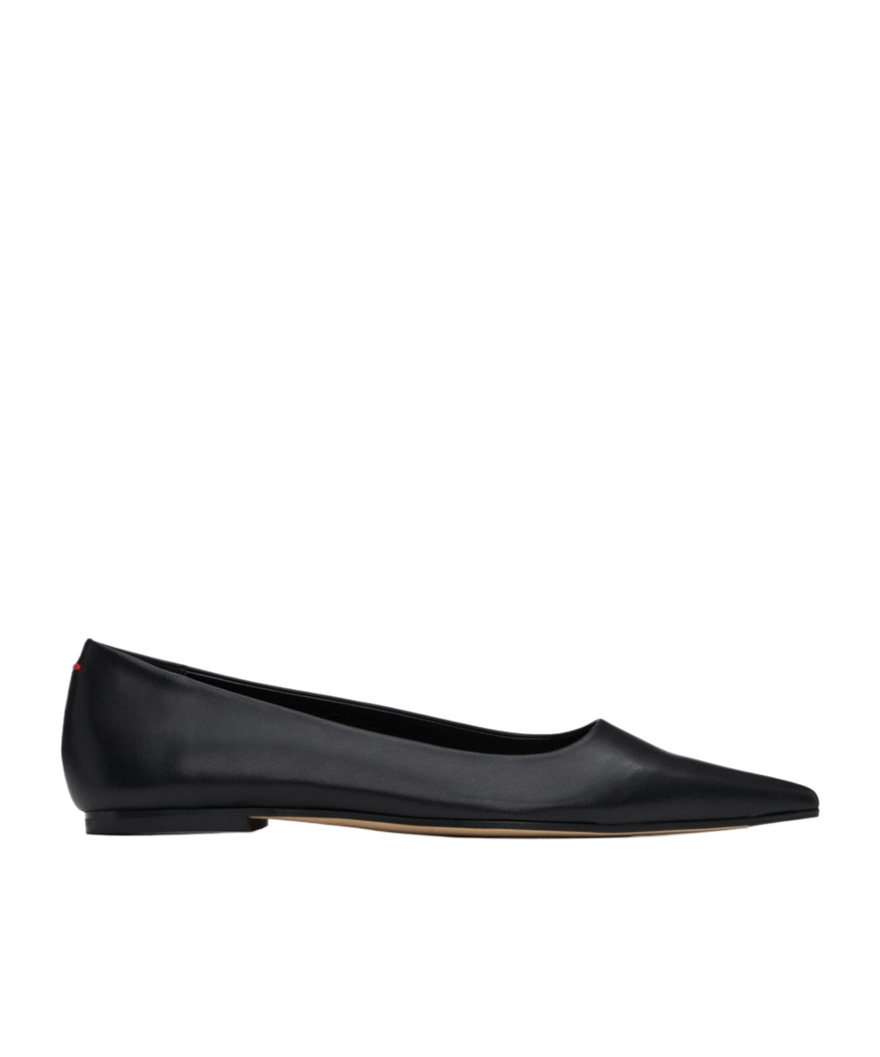 Aeyde Cassy Leather Ballet Flats In Black