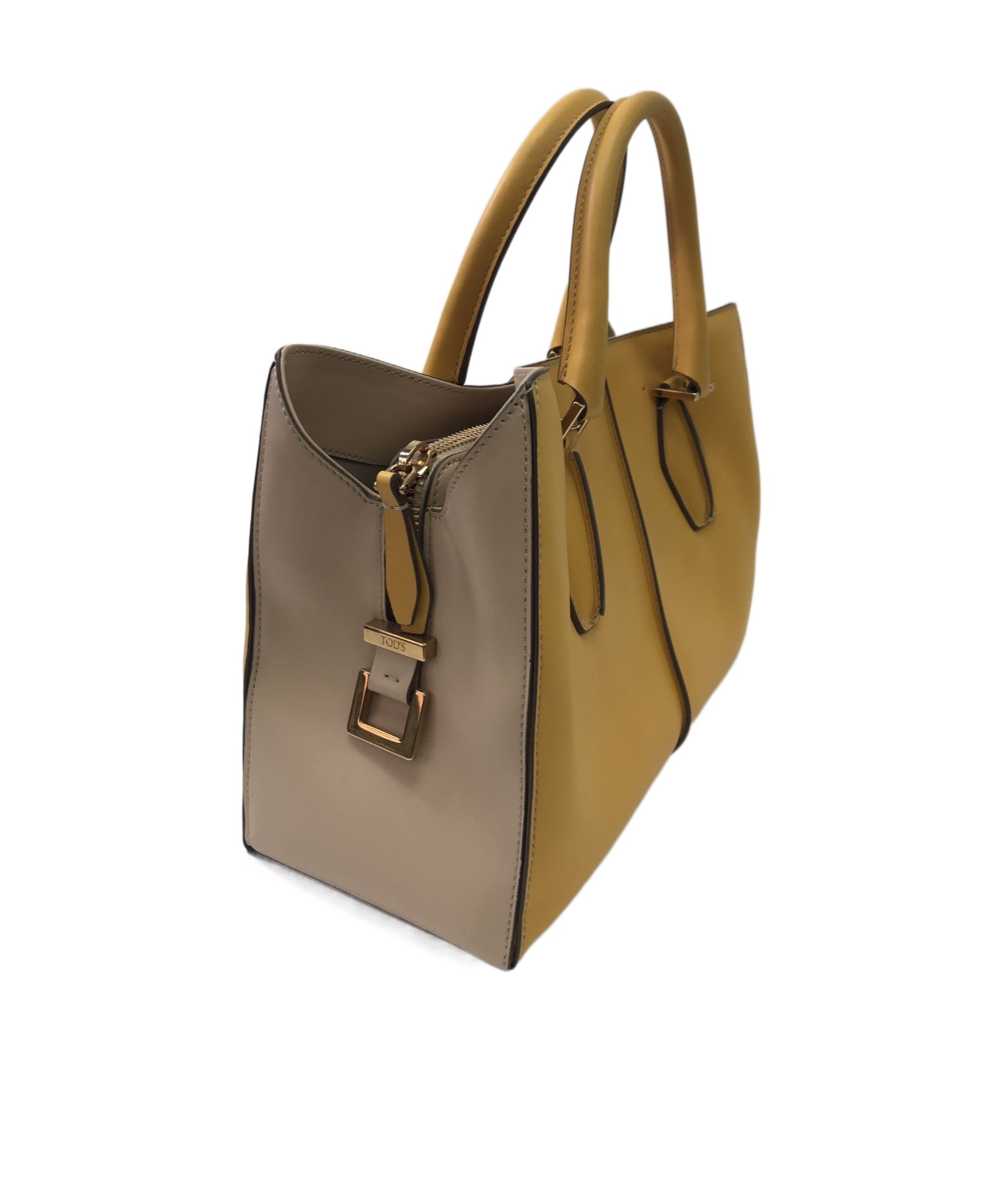 Tod's Double Handle Shoulder Bag In Brown