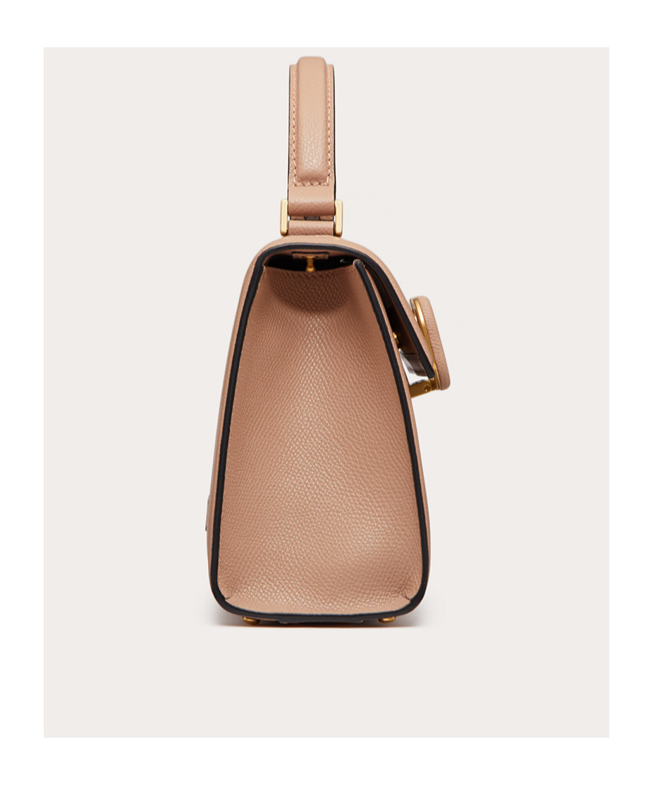 Valentino Small Calf Leather Vsling Top-handle Bag In Pink
