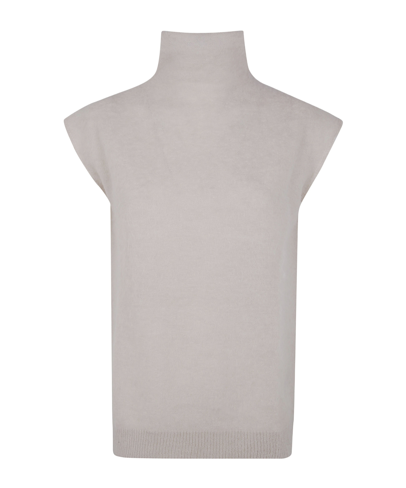 Antonelli High-neck Knitted Sweater In Gray