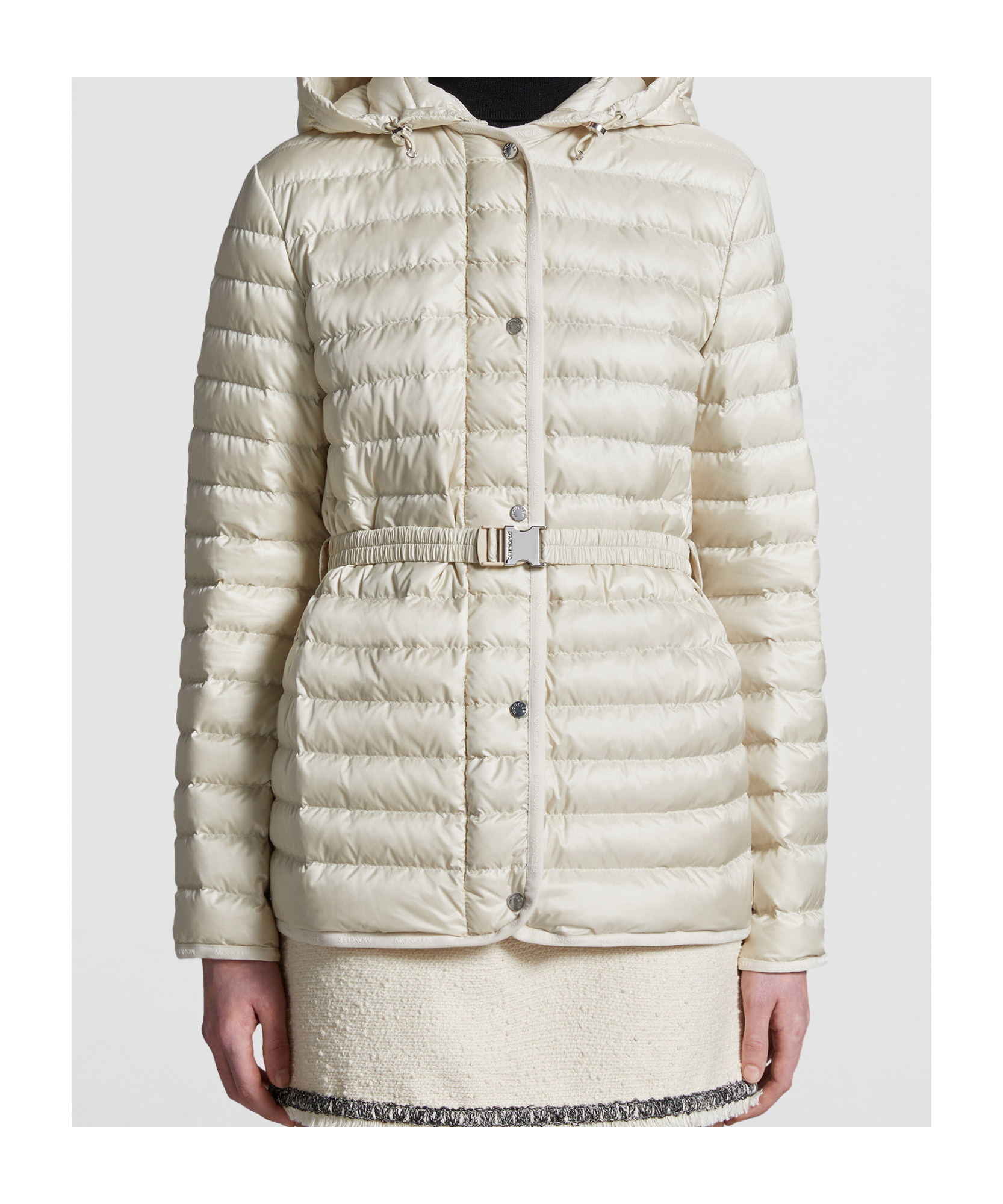 MONCLER OREDON HOODED MID-LENGTH DOWN JACKET